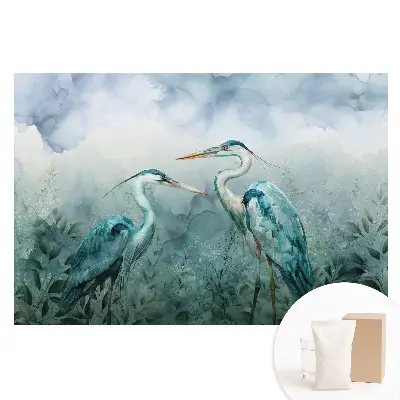 Netkaná fotografická tapeta Jemná elegance ptáků v přírodě