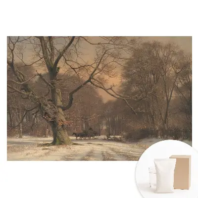 Fototapeta na vliesu Zimní lesní klid