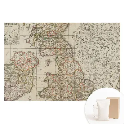 Fototapeta na netkané textilii Stará mapa Britských ostrovů