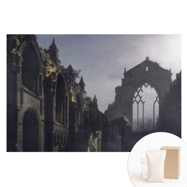 Fototapeta na netkané textilii Architektonicky symetrická gotická zřícenina