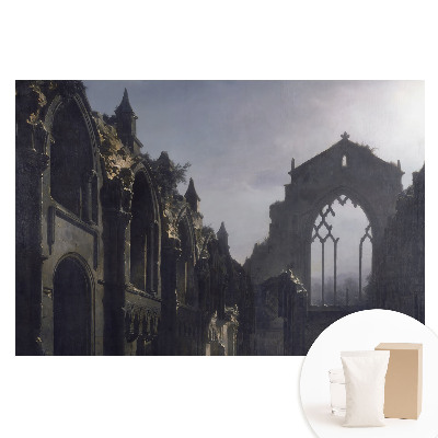 Fototapeta na netkané textilii Architektonicky symetrická gotická zřícenina