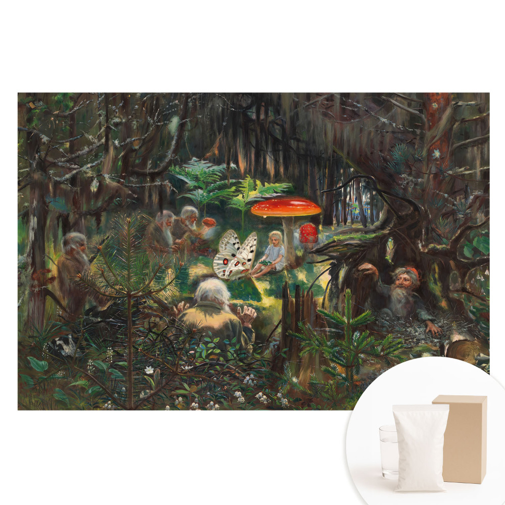 Fototapeta na netkané textilii Lesní scenérie v magickém stylu