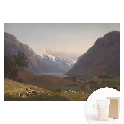 Velká fototapeta na zeď s motivem klidné harmonické krajiny