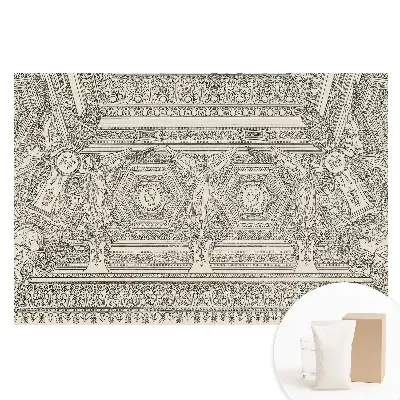 Netkaná fototapeta s klasickým detailním ornamentem