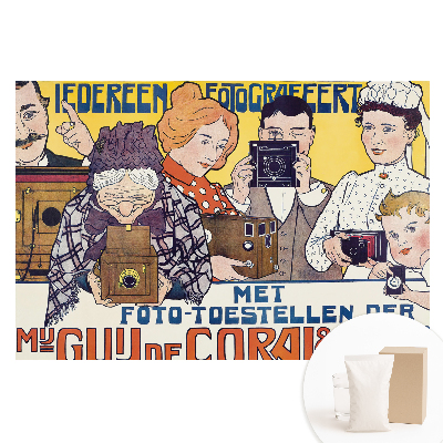 Fototapeta na netkané textilii Reklama na retro fotoaparát