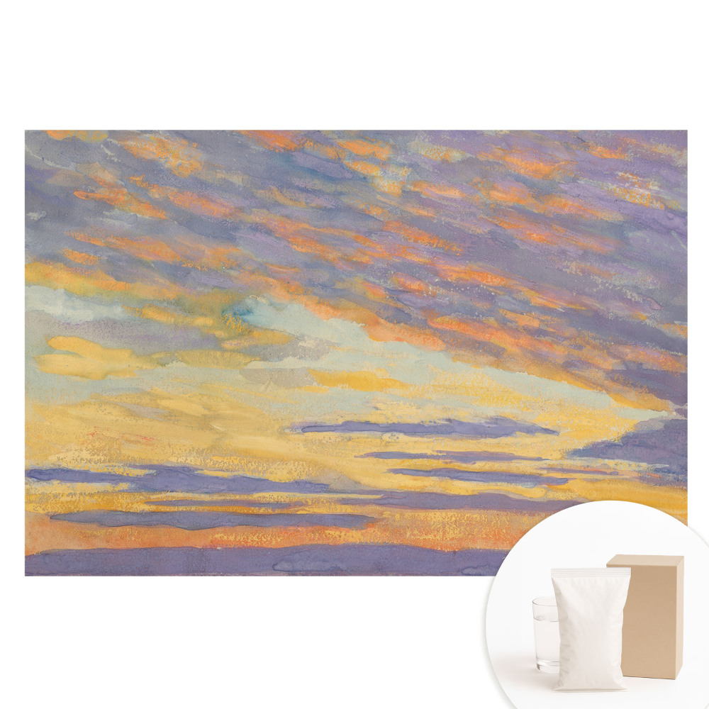 Fotografická tapeta na netkané textilii Pastelová obloha, harmonie barev, impresionismus