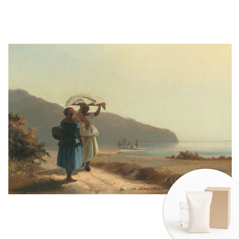 Netkaná tapeta Procházka po pláži