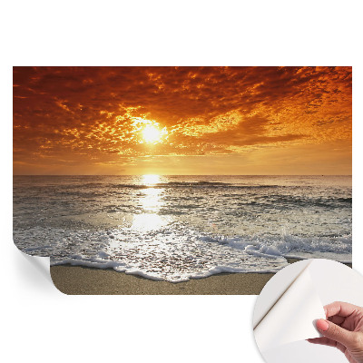 Samolepicí fototapeta do ložnice Oceánské vlny