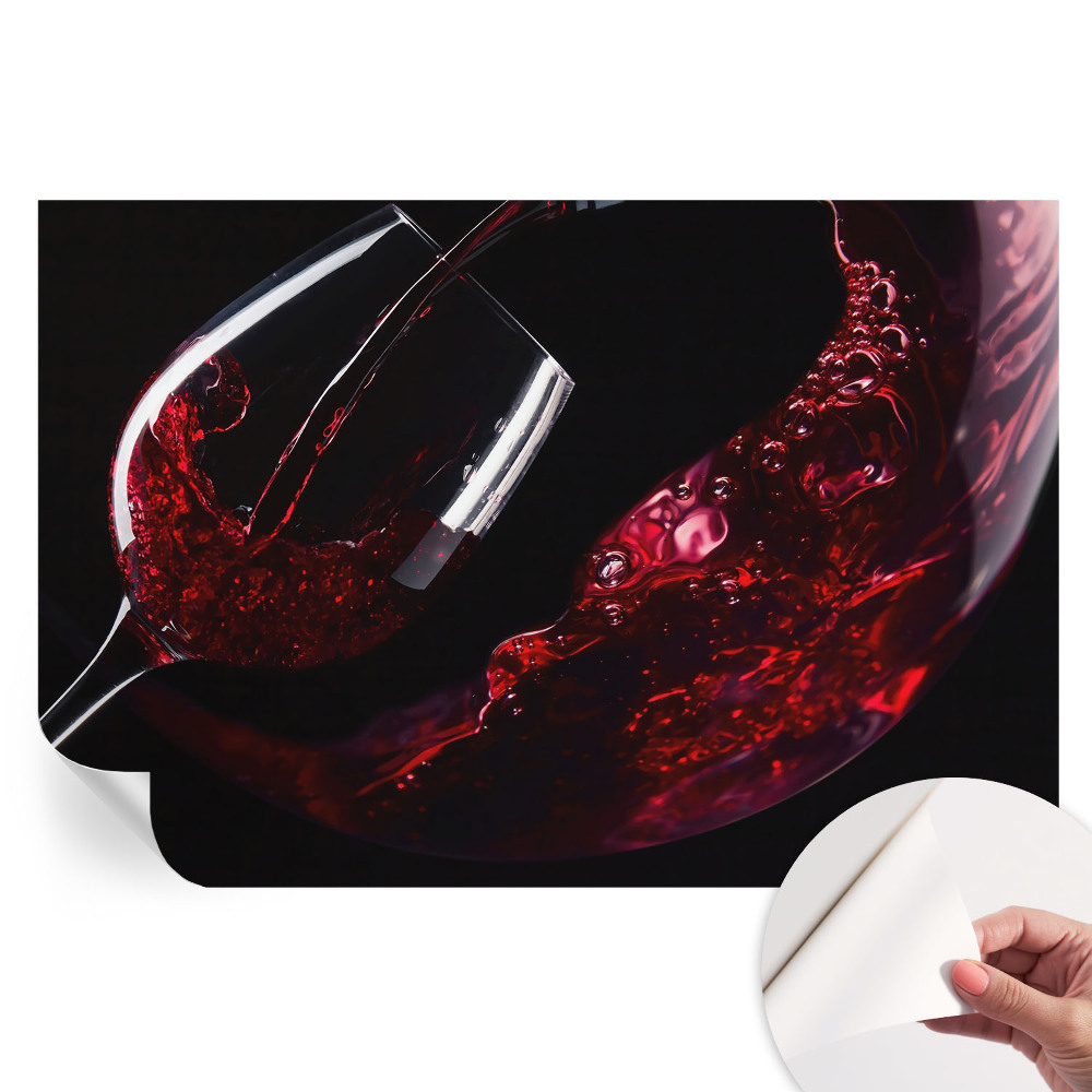 Moderní fototapeta do obývacího pokoje Červené víno