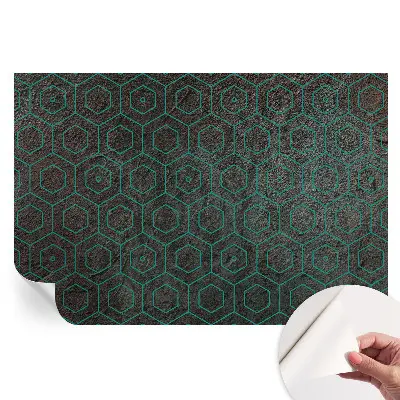 Moderní fototapeta na zeď s geometrickým vzorem do obývacího pokoje