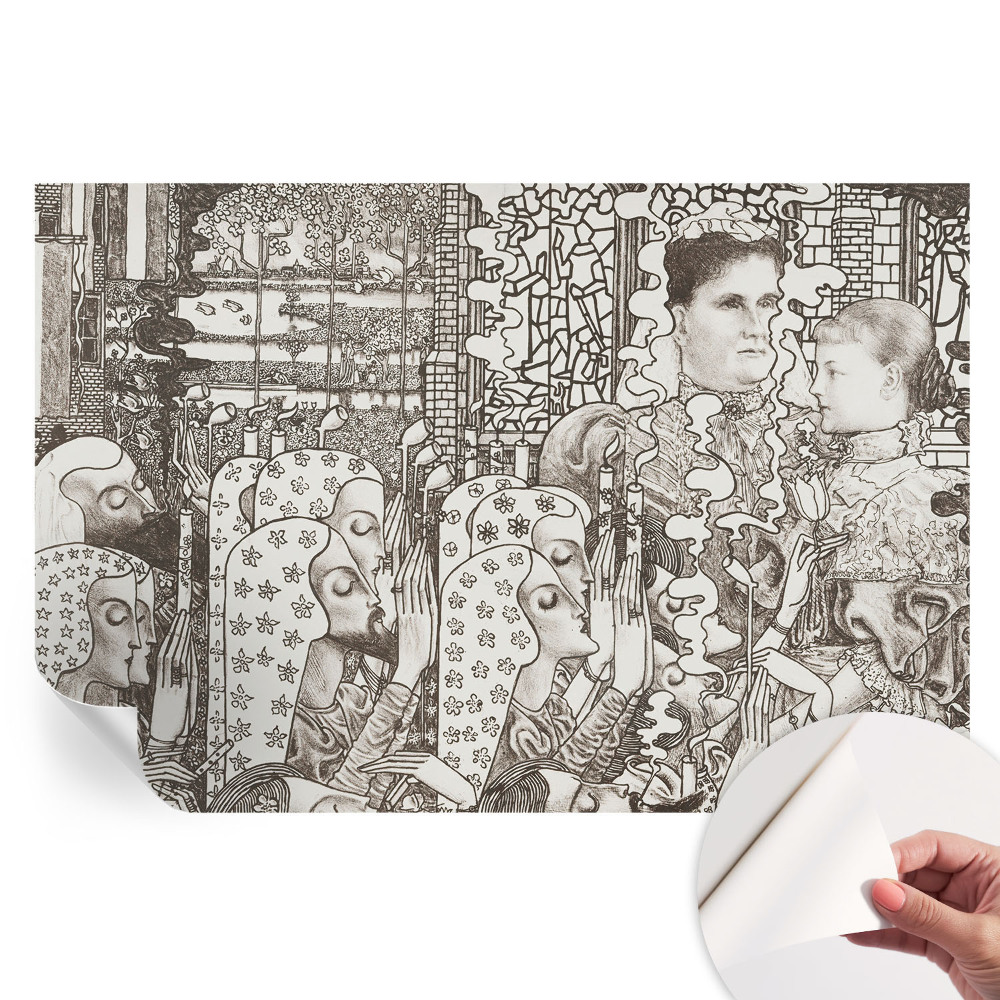 Samolepicí fototapeta Květinové portréty
