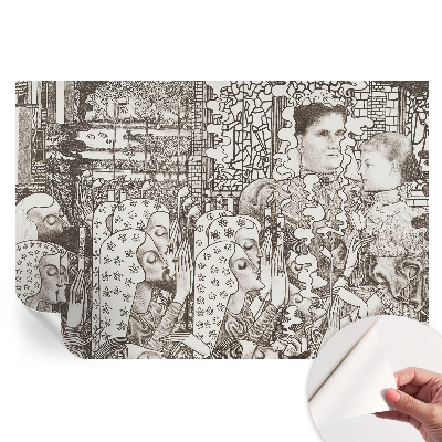 Samolepicí fototapeta Květinové portréty