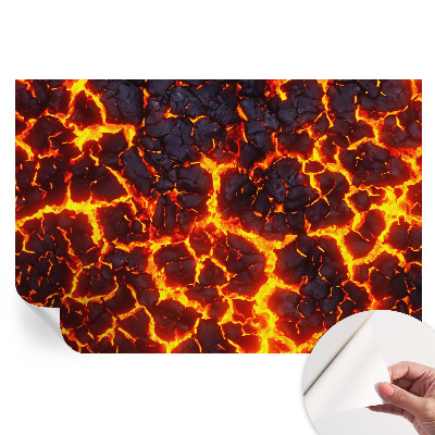 Samolepicí fototapeta Silné magma