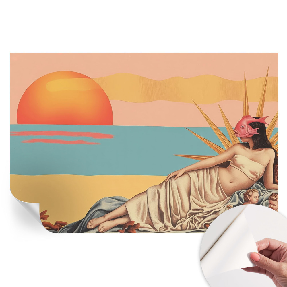 Samolepicí fotografická tapeta Západ surrealismu