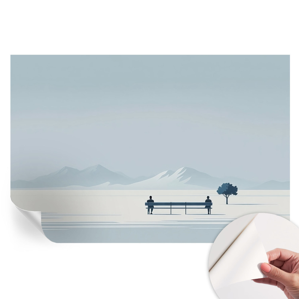 Moderní fototapeta do obývacího pokoje Minimalistická krajina
