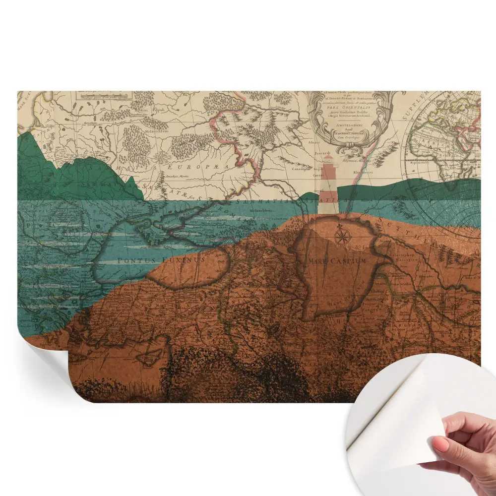 Samolepicí fototapeta Historická mapa