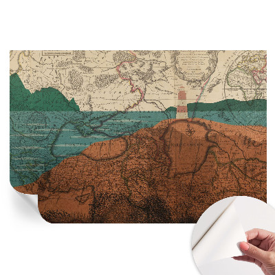 Samolepicí fotografická tapeta Historická mapa