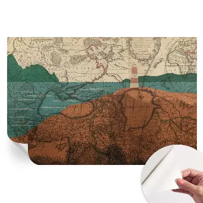 Samolepicí fototapeta Historická mapa