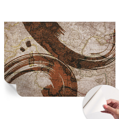 Samolepicí fotografická tapeta Umělecká mapa