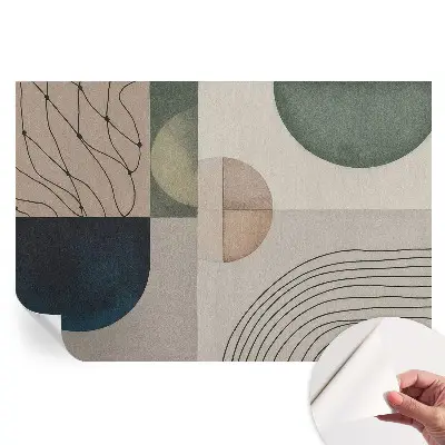 Samolepicí fotografická tapeta s geometrickými tvary