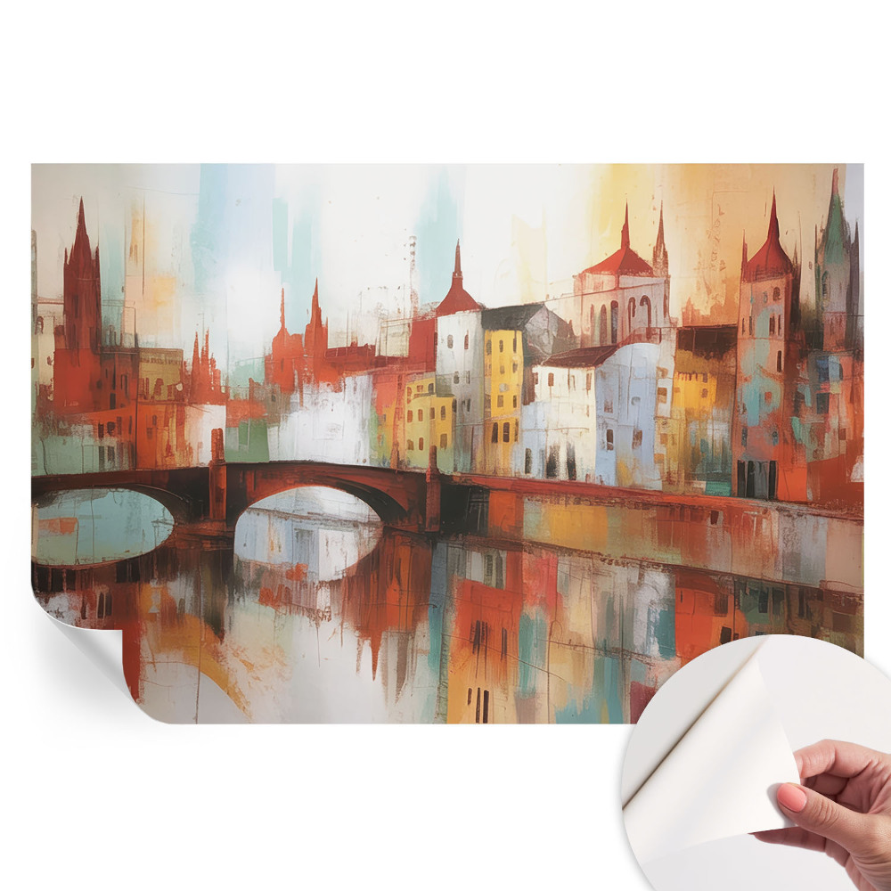Samolepicí fototapeta do ložnice Městská krajina