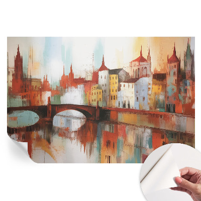 Samolepicí fototapeta do ložnice Městská krajina