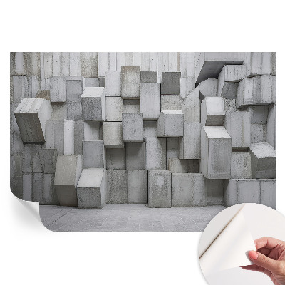 Samolepicí fotografická tapeta Betonové bloky