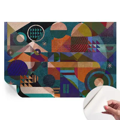 Samolepicí fototapeta s geometrickým uměním
