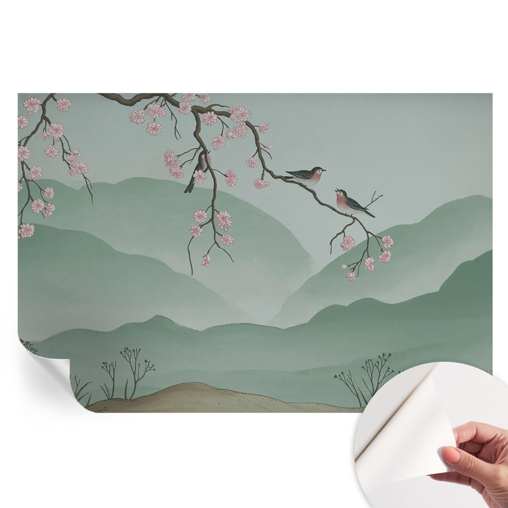 Samolepicí fototapeta do ložnice Japonská serenáda