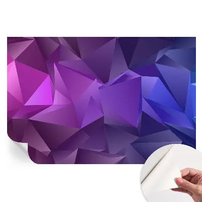 Moderní fototapeta na zeď Fialové trojúhelníky