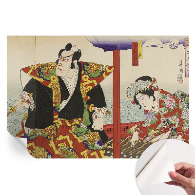 Moderní fototapeta do obývacího pokoje Japonské divadlo