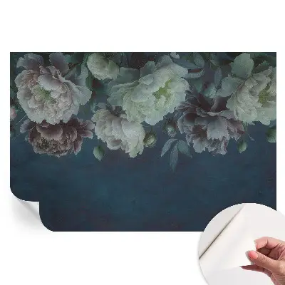 Samolepicí tapeta Květinová elegance do obývacího pokoje