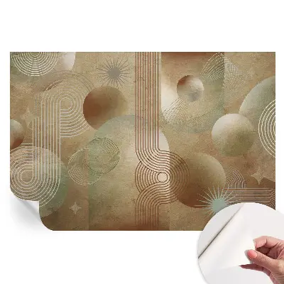 Samolepicí fototapeta s geometrickým vzorem
