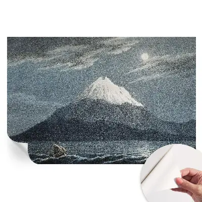 Samolepicí fototapeta na zeď do ložnice Měsíční noc