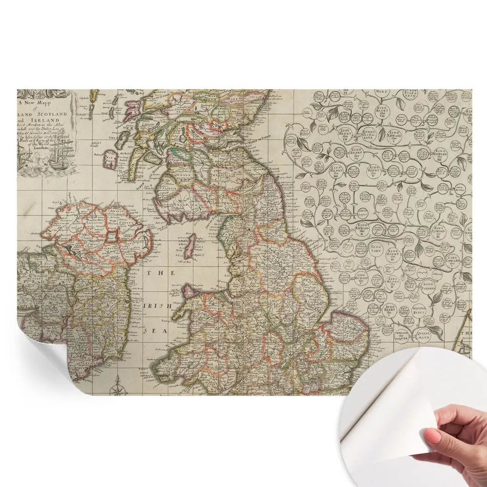 Samolepicí fototapeta Starožitná mapa