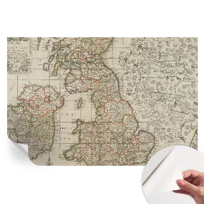 Samolepicí fototapeta Starožitná mapa