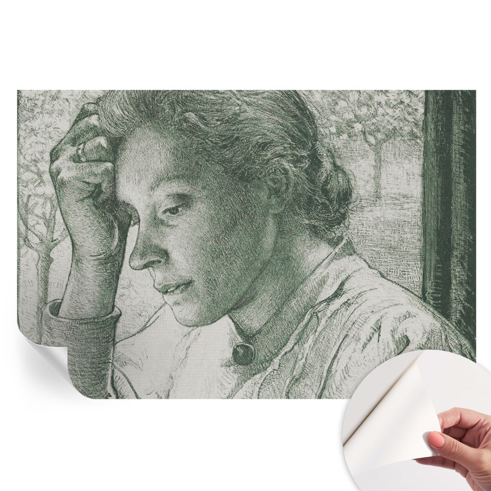 Samolepicí fototapeta Reflexivní žena