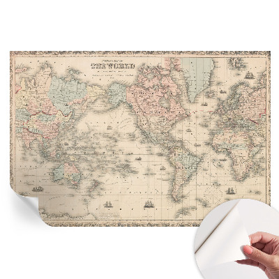 Samolepicí fototapeta Historická mapa