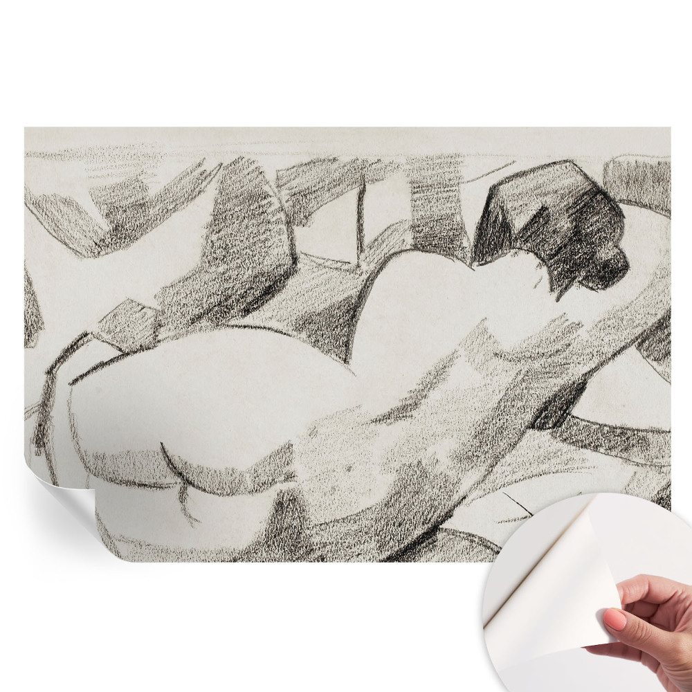 Moderní fototapeta do obývacího pokoje Ležící postava