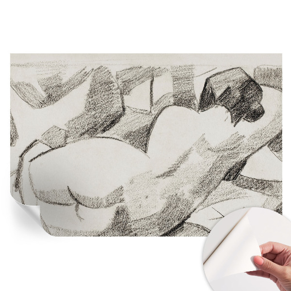 Moderní fototapeta do obývacího pokoje Ležící postava