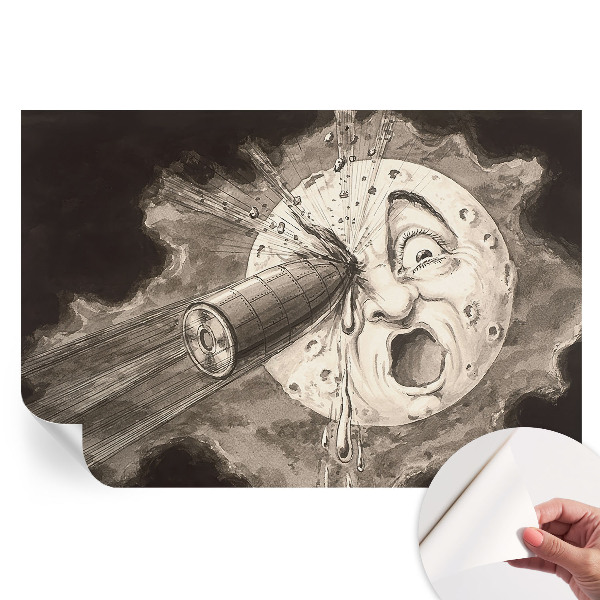 Samolepicí fototapeta do ložnice Kosmická srážka