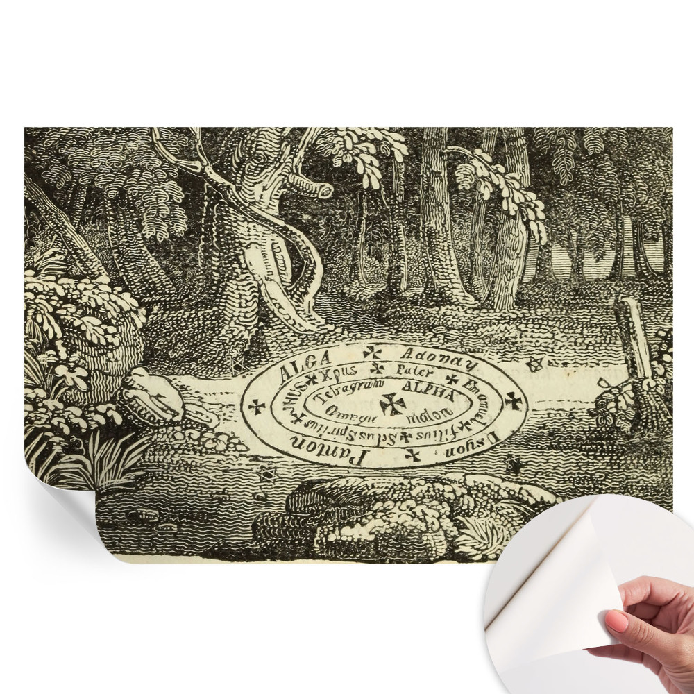 Moderní fototapeta do obývacího pokoje Magický kruh