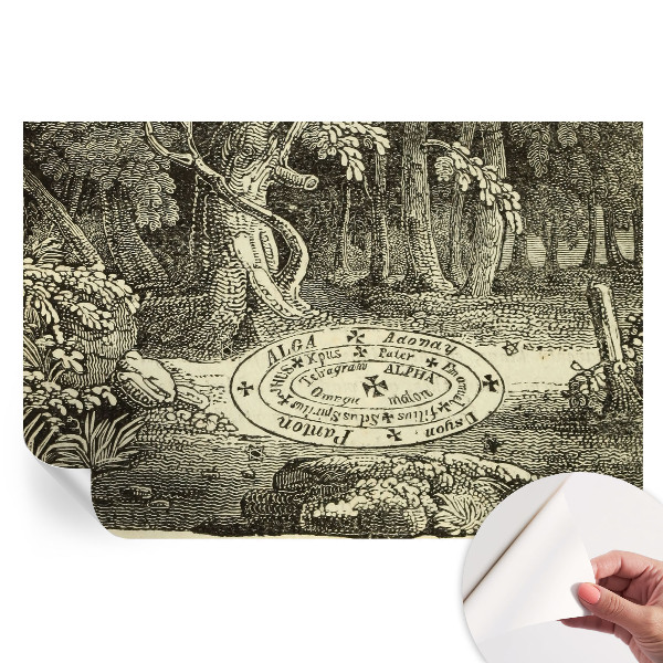 Moderní fototapeta do obývacího pokoje Magický kruh