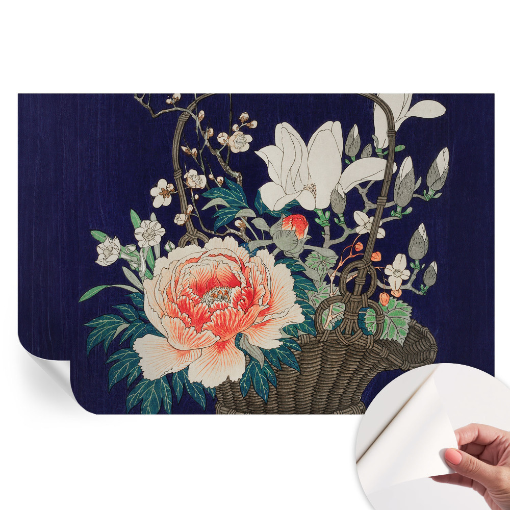 Moderní fototapeta do obývacího pokoje Květinový koš