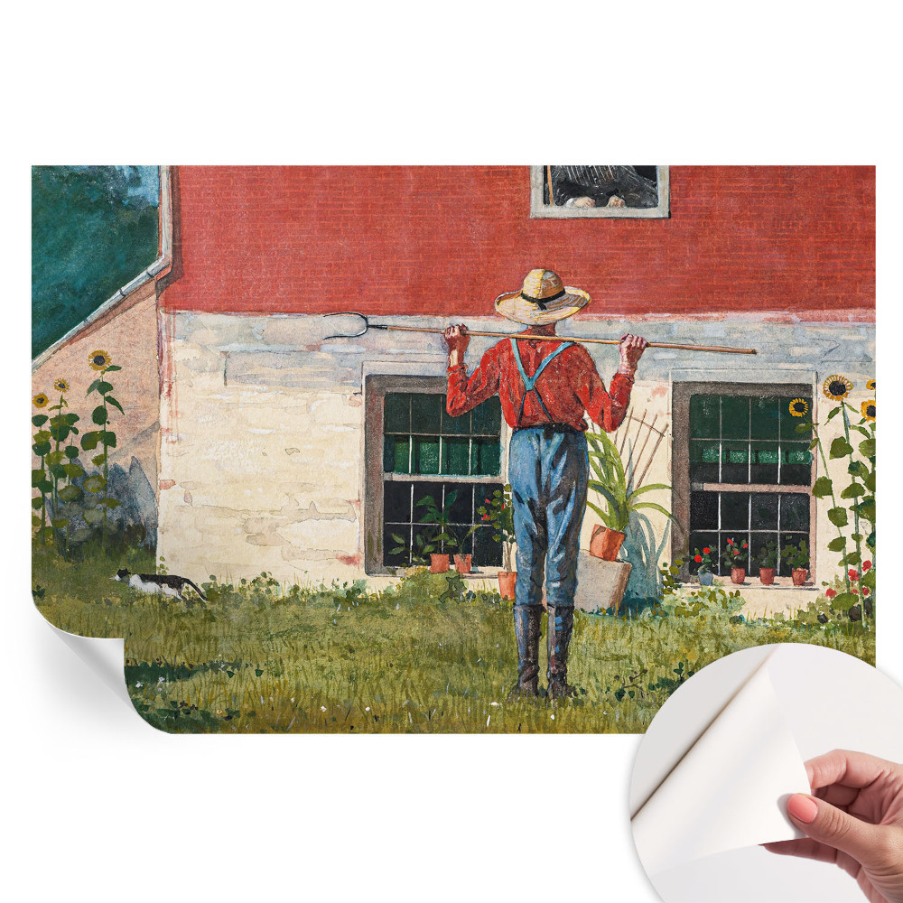 Samolepicí tapeta do obývacího pokoje Vesnická scéna