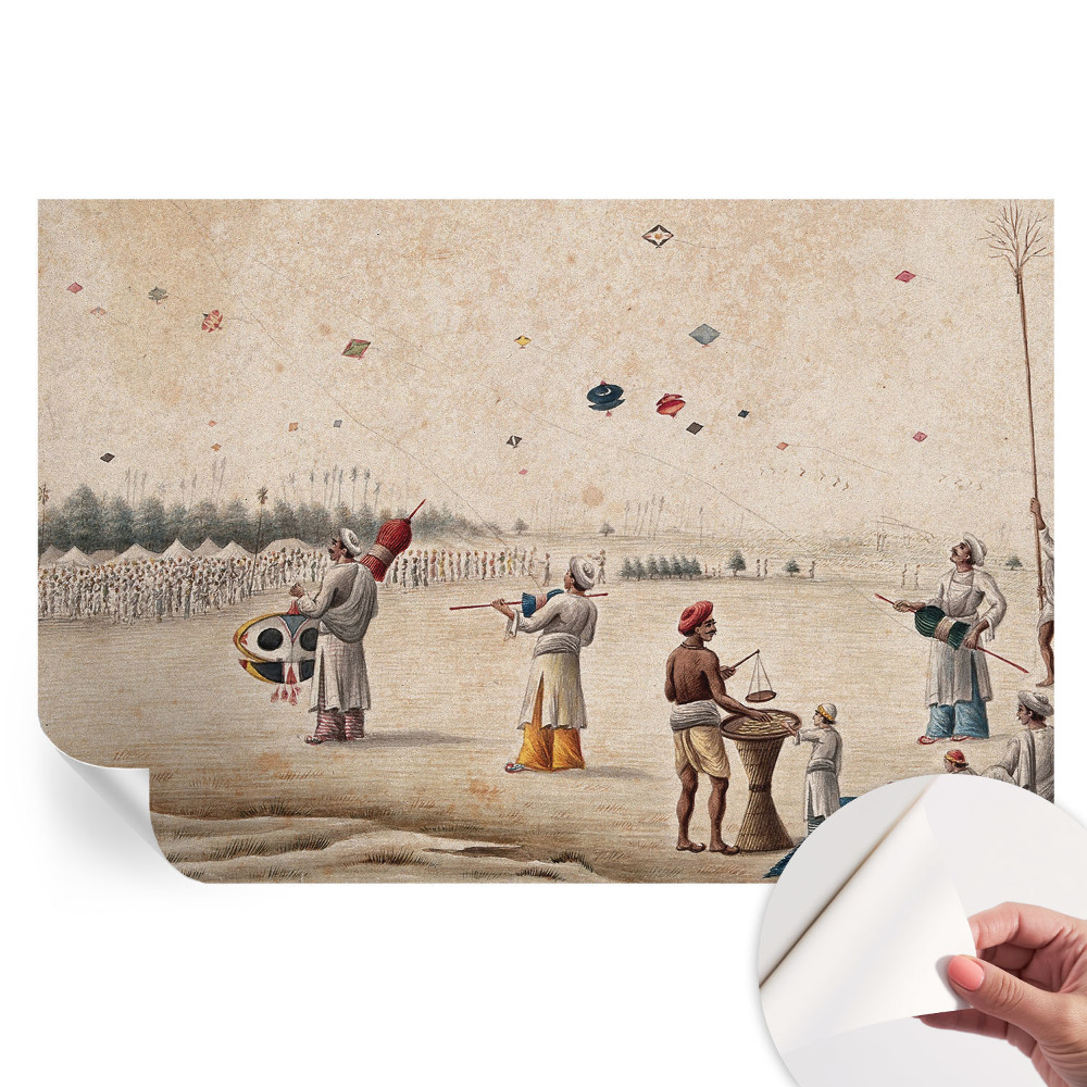 Moderní fototapeta do obývacího pokoje Vznášející se draci