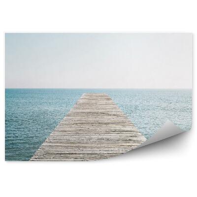 Fototapeta dřevěné molo voda modrý horizont