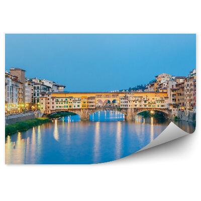 Tapeta Staré město most přes řeku Arno most Trojice Florencie