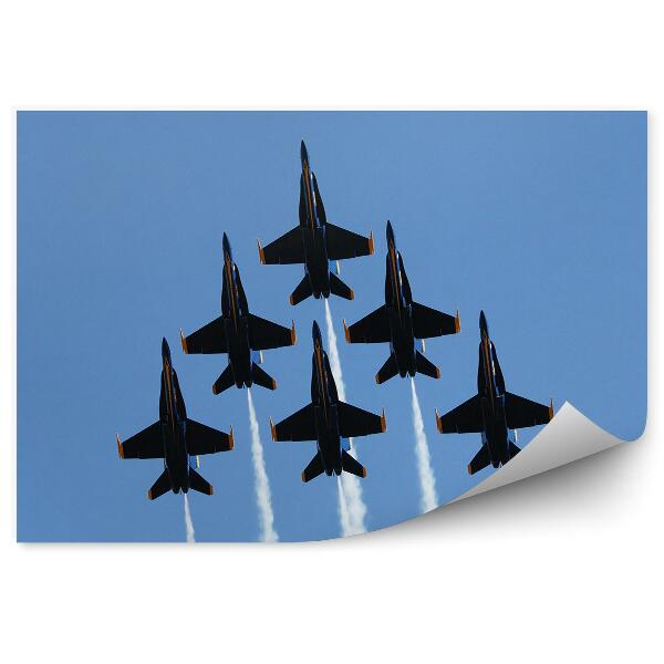 Fototapeta na zeď Formace letadel ukázat let kouř