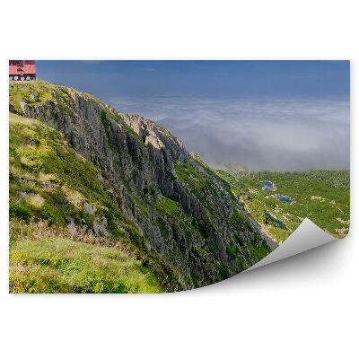 Fototapeta na zeď Zelené hory tráva skály sudety